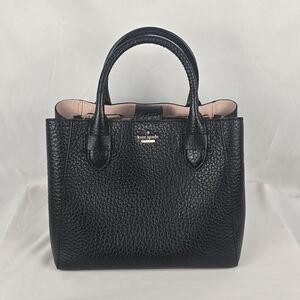 Kate Spade Black Carter Pebbled Leather Purse
